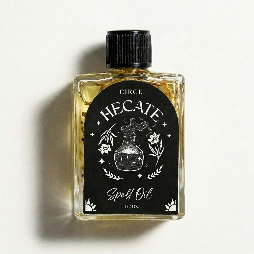 Hecate Spell Oil 1/2 oz for Protection, Crossroads & Spiritual Guidance | Ritual Oil