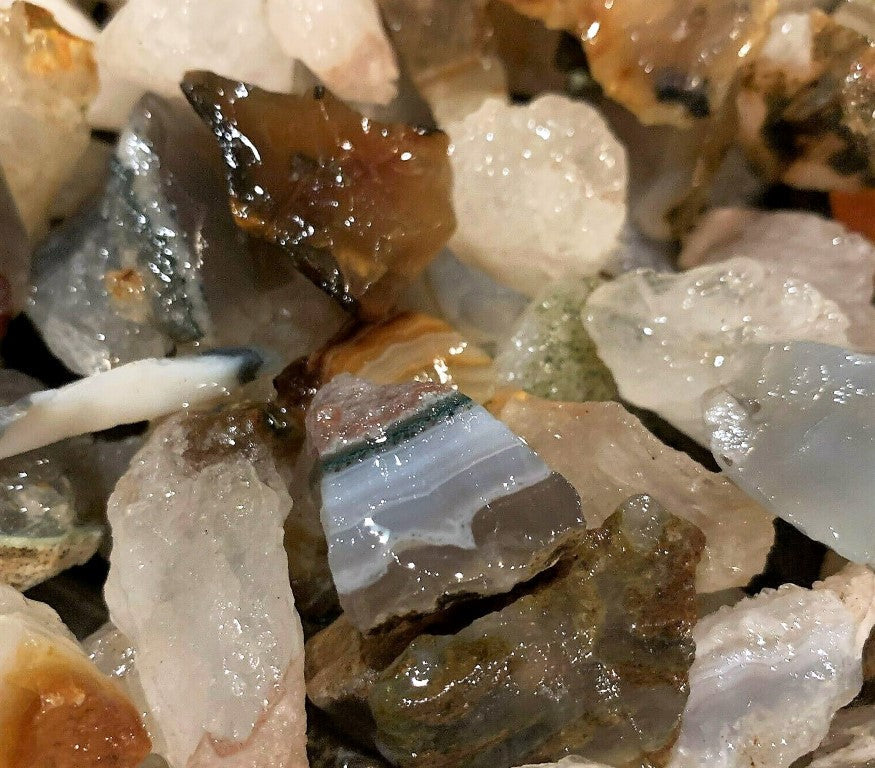 Brazilian Agate Rough Cut Brazil Natural 2000 Carats Bulk Lot