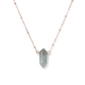 Crystal Hexagon Gold Necklaces