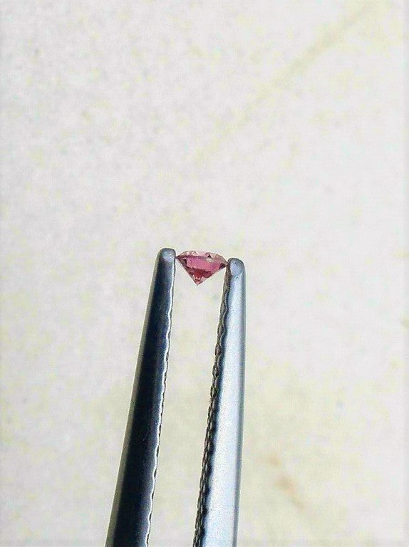 Pink Diamond Round Cut African 3mm Micro Sized