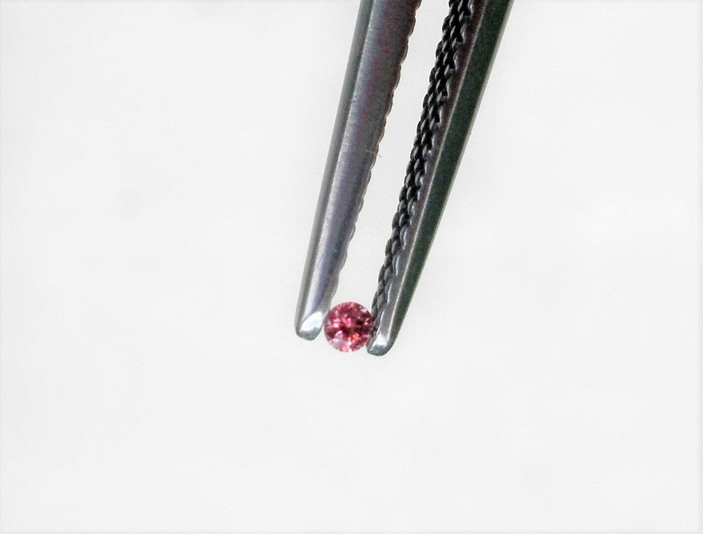 Pink Diamond Round Cut African 3mm Micro Sized