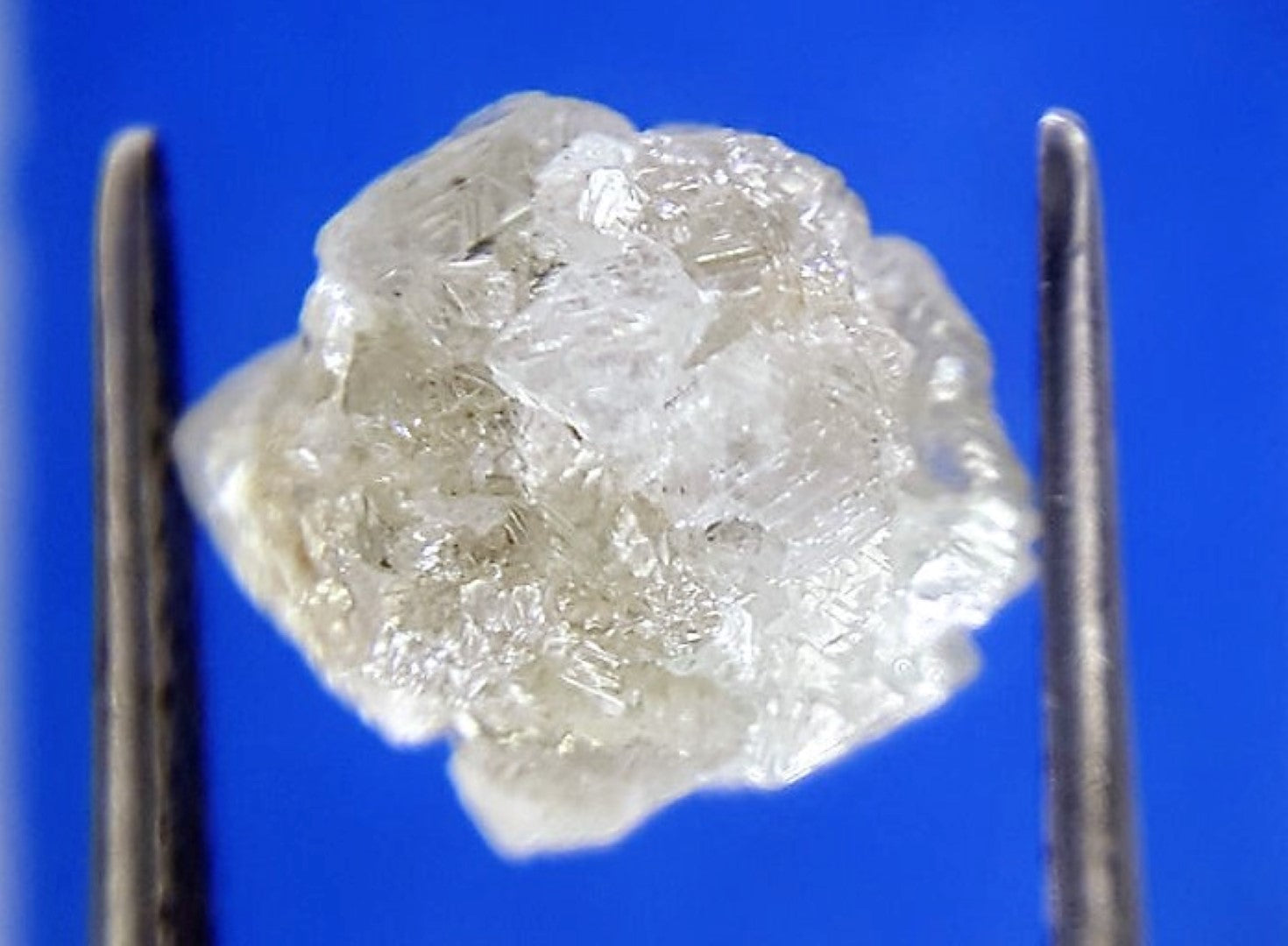 White Diamond Rough Facet Canadian 3/4 carat 4mm Raw