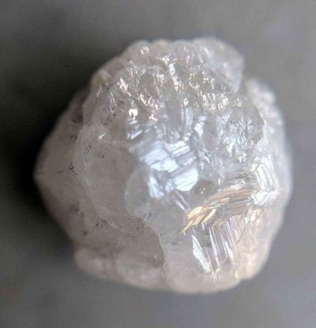 White Diamond Rough Facet Canadian 3/4 carat 4mm Raw