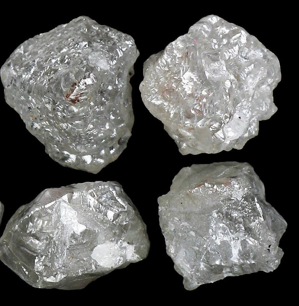 White Diamond Rough Facet Canadian 3/4 carat 4mm Raw