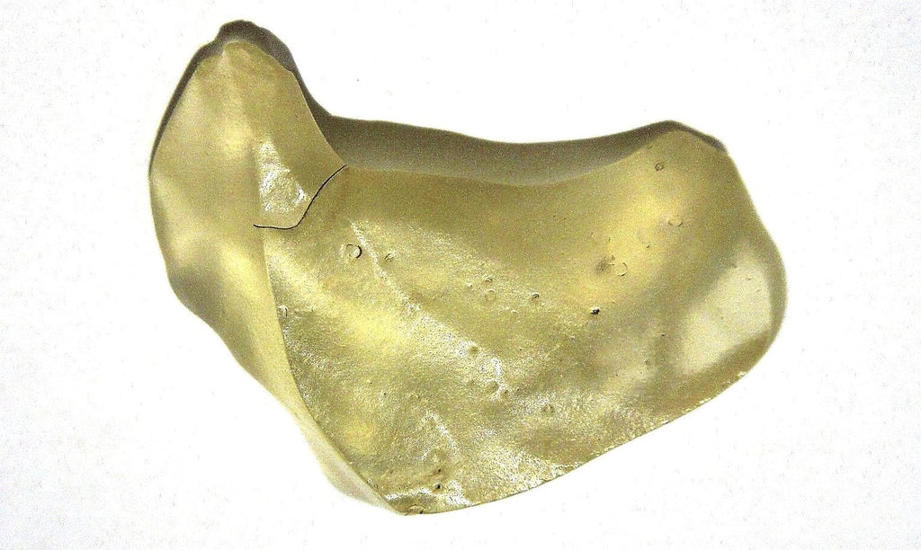 Libyan Glass Yellow Meteorite Impact Fragment Desert Rock Shard